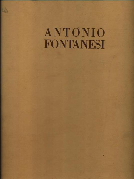 ANTONIO FONTANESI - Marziano Bernardi - copertina