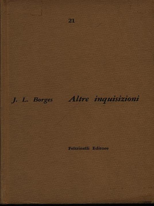 Altre Inquisizioni - Jorge L. Borges - copertina