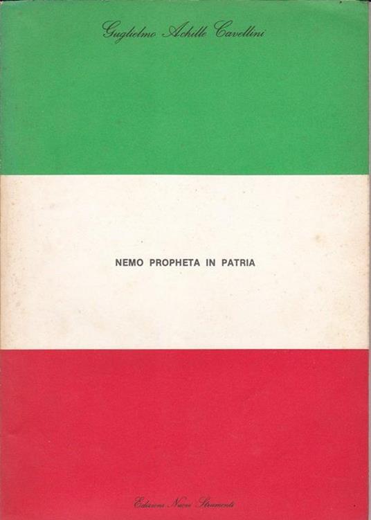 NEMO PROPHETA IN PATRIA - Guglielmo Achille Cavellini - copertina
