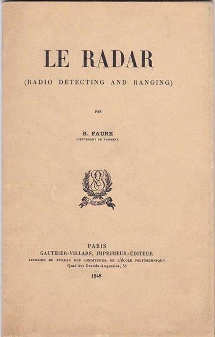Le Radar - R. Faure - copertina