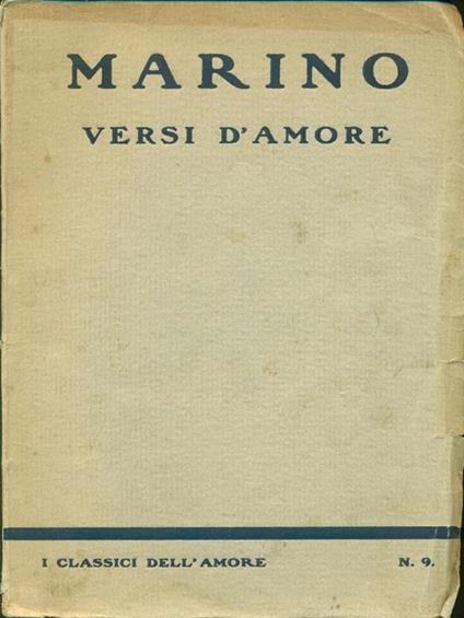 Versi D'Amore - Antonio Marino - copertina