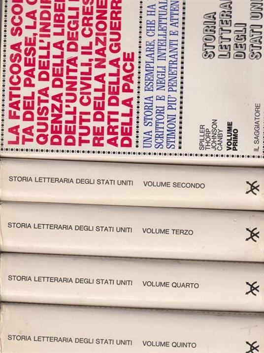 Storia Letteraria Degli Stati Uniti. Opera Compl. 5 Vol - copertina