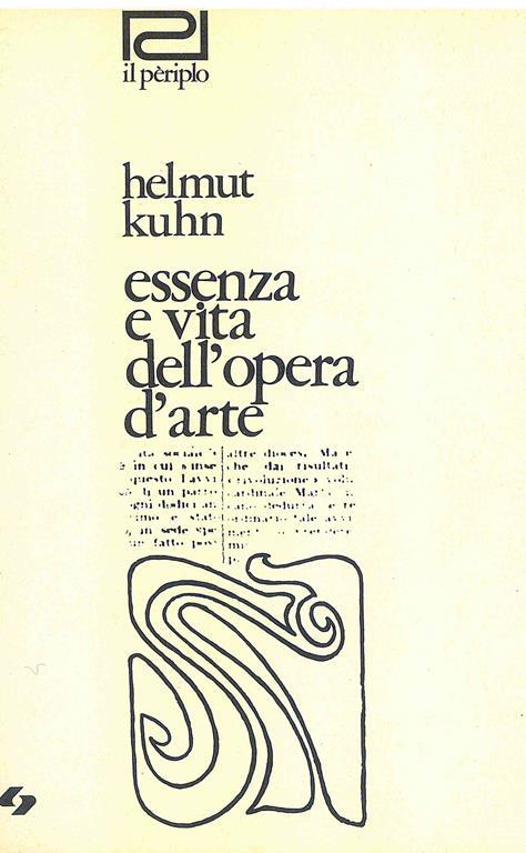 Essenza e vita dell'opera d'arte di: Kuhn, Helmut - copertina