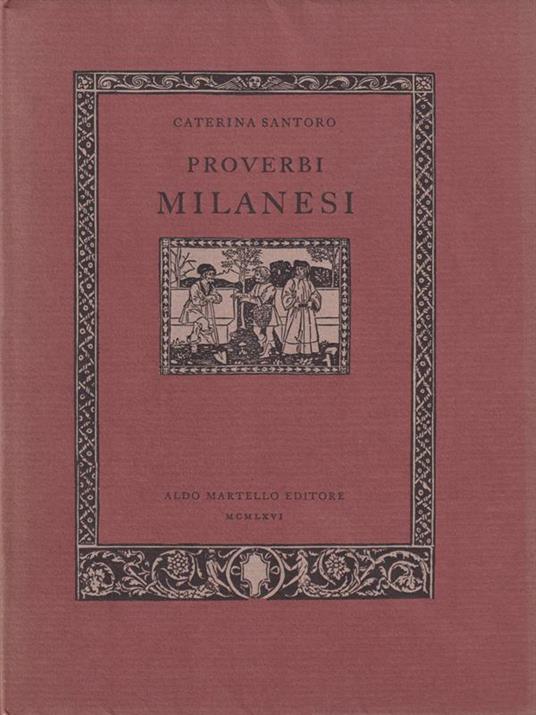Proverbi milanesi - Caterina Santoro - copertina