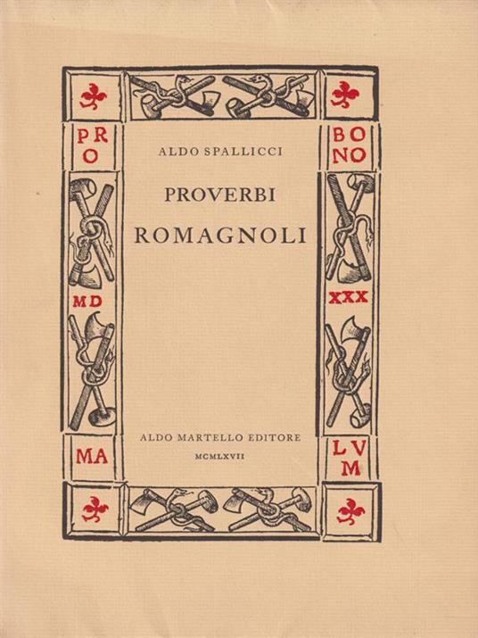 Proverbi romagnoli - Aldo Spallicci - copertina