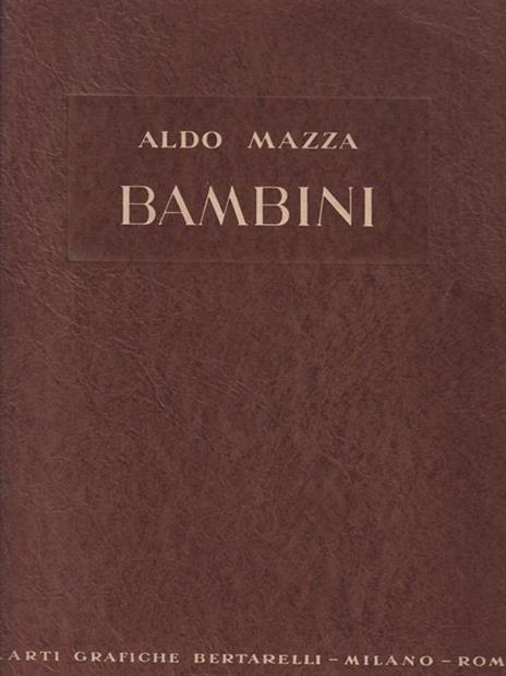 Bambini - Aldo Mazza - copertina