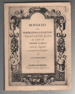 Bertoldo con Bertoldino e Cacasenno. Con illustrazioni di Giuseppe M. Crespi - copertina