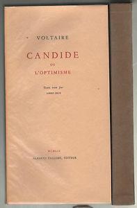 Candide ou l'optimisme - Voltaire - copertina