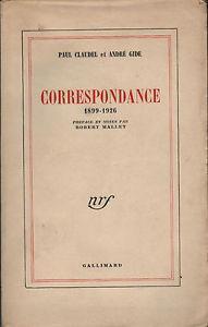 Correspondance - André Gide - copertina
