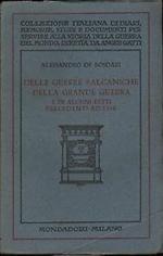 Delle guerre balcaniche della grande guerra