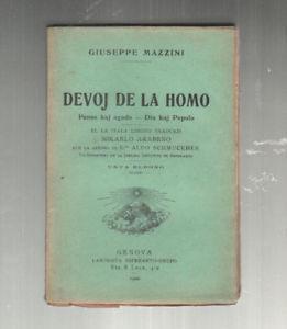 Devoj De La Homo - Giuseppe Mazzini - copertina