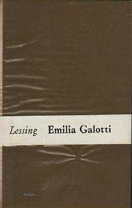 Emilia galotti - Gotthold Ephraim Lessing - copertina