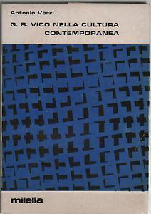 G. B. Vico Nella Cultura Contemporanea - Antonio Verri - copertina