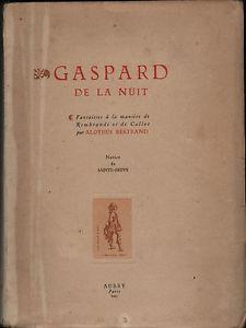 Gaspard de la nuit - Aloysius Bertrand - copertina