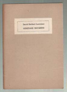 Genziane Bavaresi - David Herbert Lawrence - copertina