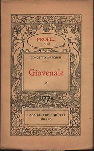 Giovenale - Concetto Marchesi - copertina