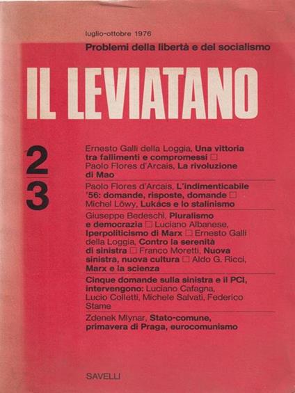 Il Leviatano 2-3 -   - copertina