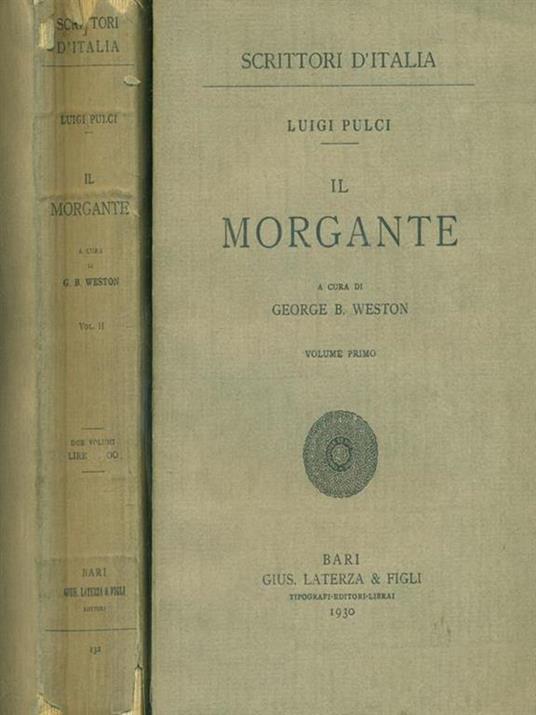 Il Morgante 2 Volumi - Luigi Pulci - copertina