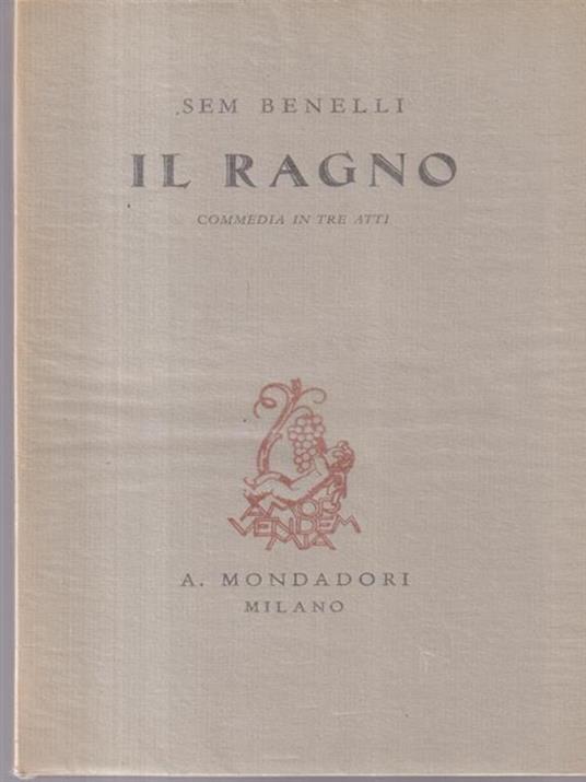 Il ragno - Sem Benelli - copertina