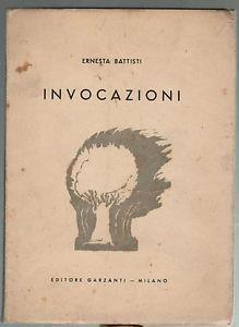 Invocazioni - Ernesta Battisti - copertina