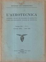 L' aerotecnica n. 1 gennaio 1934 Ministero dell'aeronautica. Vol.XIV anno XII
