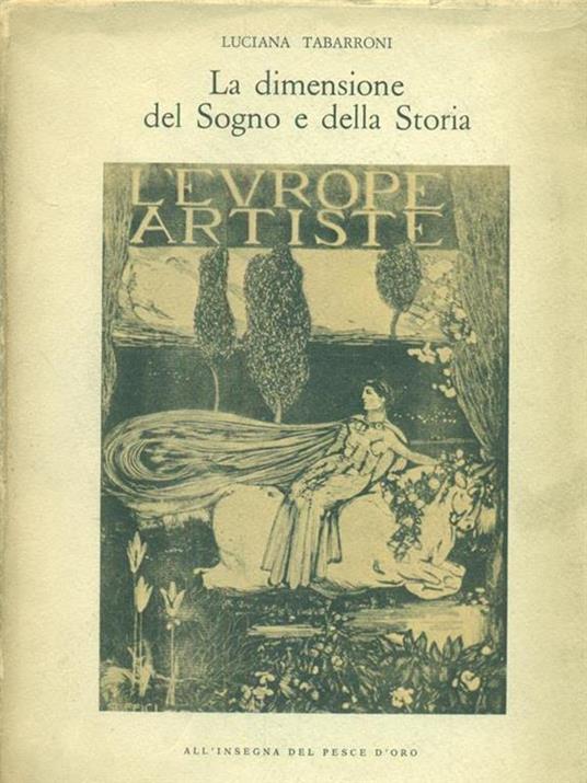 La dimensione del sogno e delstoria - Luciana Tabarroni - copertina