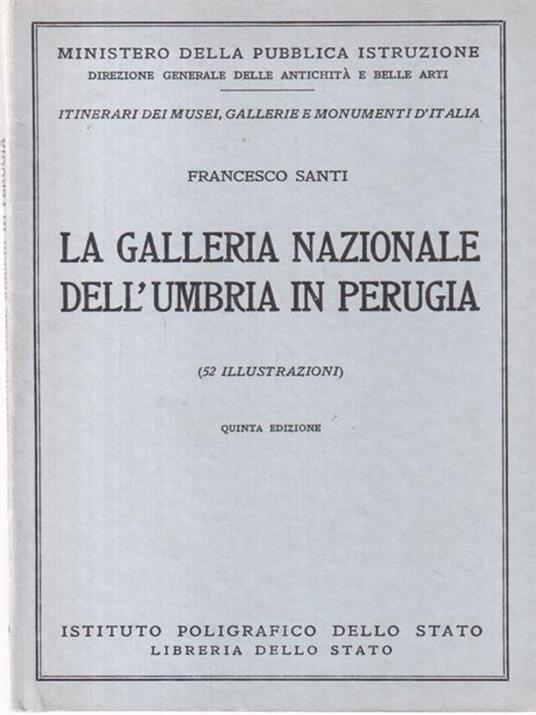 La galleria nazionale dell'Umbria in Perugia - Francesco Santi - copertina