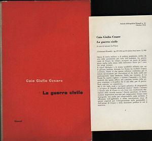 La guerra civile - Caio Giulio Cesare - copertina