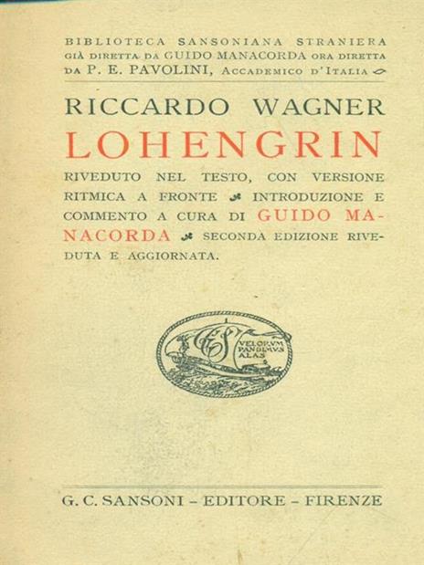 Lohengrin - Richard Wagner - copertina