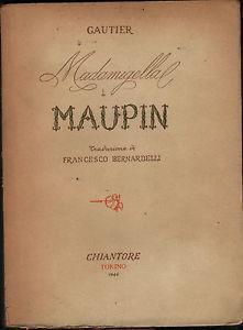 Madamigella di Maupin - Théophile Gautier - copertina