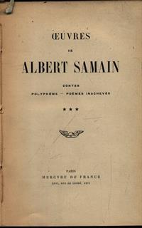Oeuvres De Albert Samain