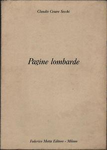 Pagine lombarde - Claudio Cesare Sacchi - copertina