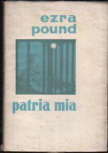 Patria mia - Ezra Pound - copertina