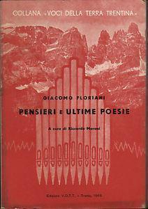 Pensieri e ultime poesie - Giacomo Floriani - copertina