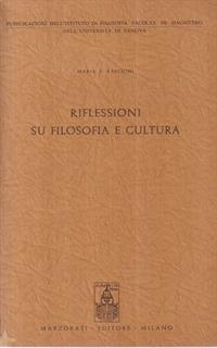 Rilfessioni su filosofia e cultura