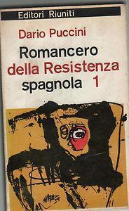 Romancero della resistenza spagnola 1 - Dario Puccini - copertina