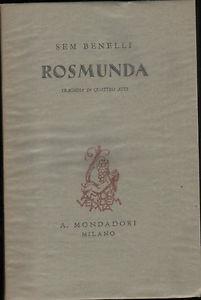 Rosmunda - Sem Benelli - copertina