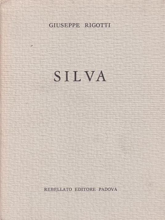 Silva - Giuseppe Rigotti - copertina
