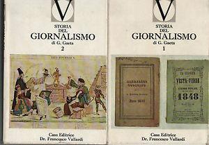 Storia del giornalismo 2 volumi - Giuliano Gaeta - copertina
