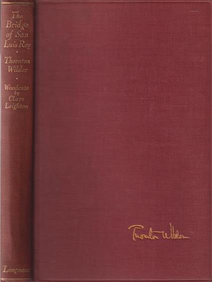 The Bridge of San Luis Rey - Thornton Niven Wilder - copertina