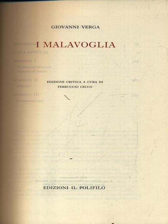 I Malavoglia - Giovanni Verga - 2