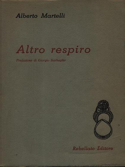 Altro respiro - Alberto Martelli - copertina