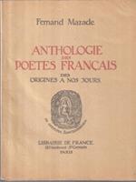 Anthologie des poetes francais 4vol