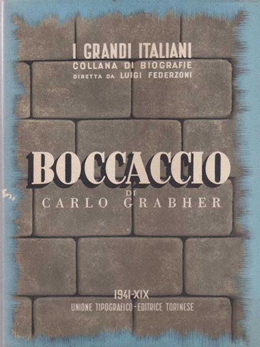 Boccaccio - Carlo Grabher - copertina