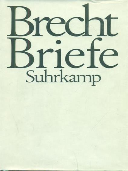 Briefe 2 Bande - Bertolt Brecht - copertina