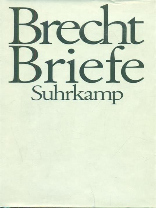 Briefe 2 Bande - Bertolt Brecht - copertina