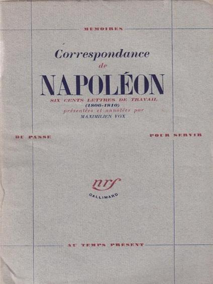 Correspondance de Napoleon - copertina