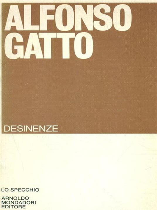Desinenze - Alfonso Gatto - copertina