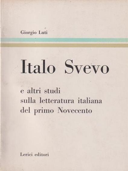 Italo Svevo - Giorgio Luti - copertina