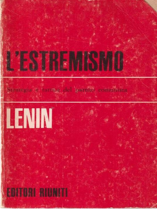L' estremismo - Lenin - copertina